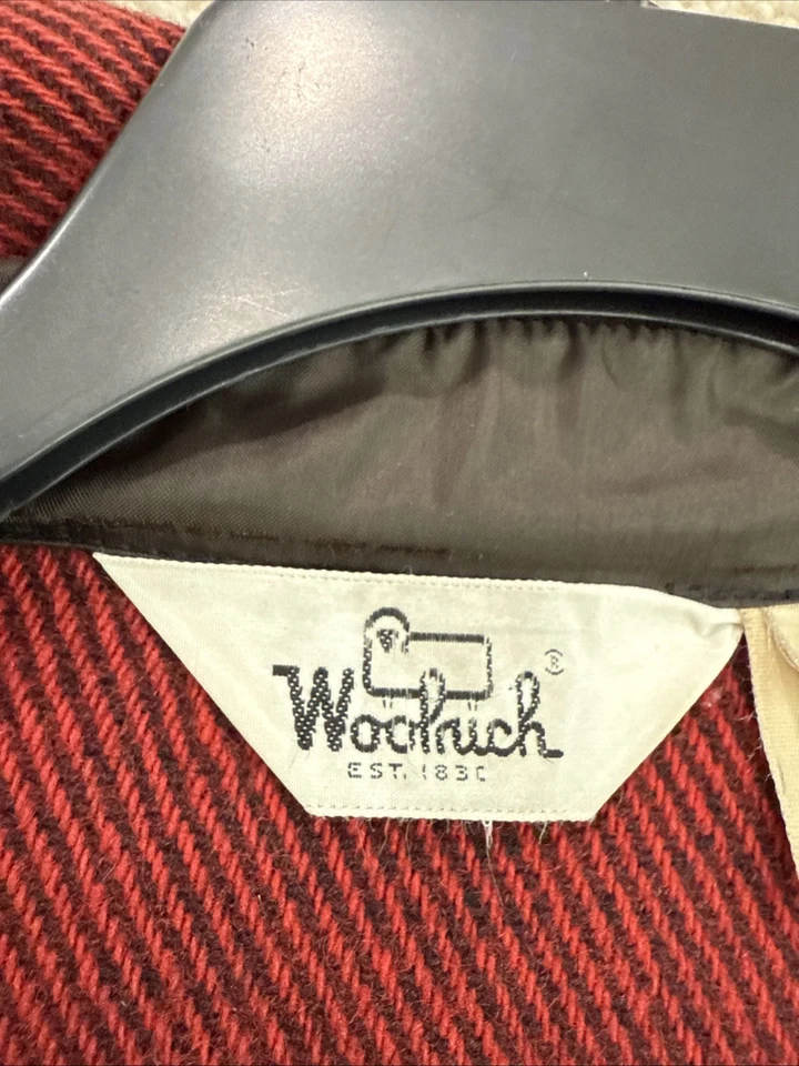 Vintage Woolrich Wool Flannel Shacket Jacket Button Up Shirt Mens Size Large USA - Image 3 of 4