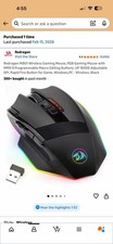 Redragon M814RGB-PRO Wireless RGB Gaming Mouse 9 Buttons 16000 DPI Black