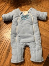 Baby Merlin's Magic Sleepsuit Small 3-6 Months 12-18 lbs Pale Blue 100 Cotton