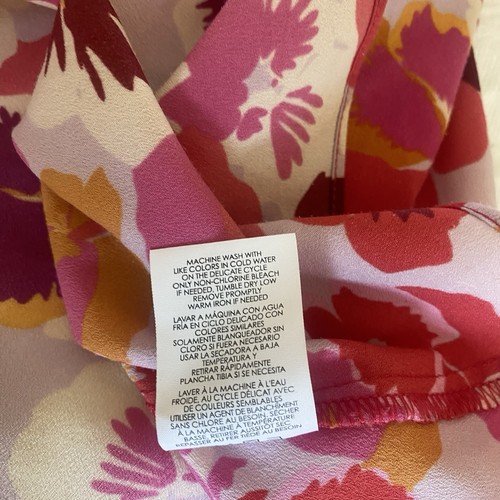 Cabi Style #5602 Woman Footloose Pansies Ruffle Floral Pink Cami Tank Top M - 第 8/8 張圖片