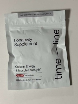 Timeline Mitopure 60 Softgels Urolithin A Longevity Cellular Health Support