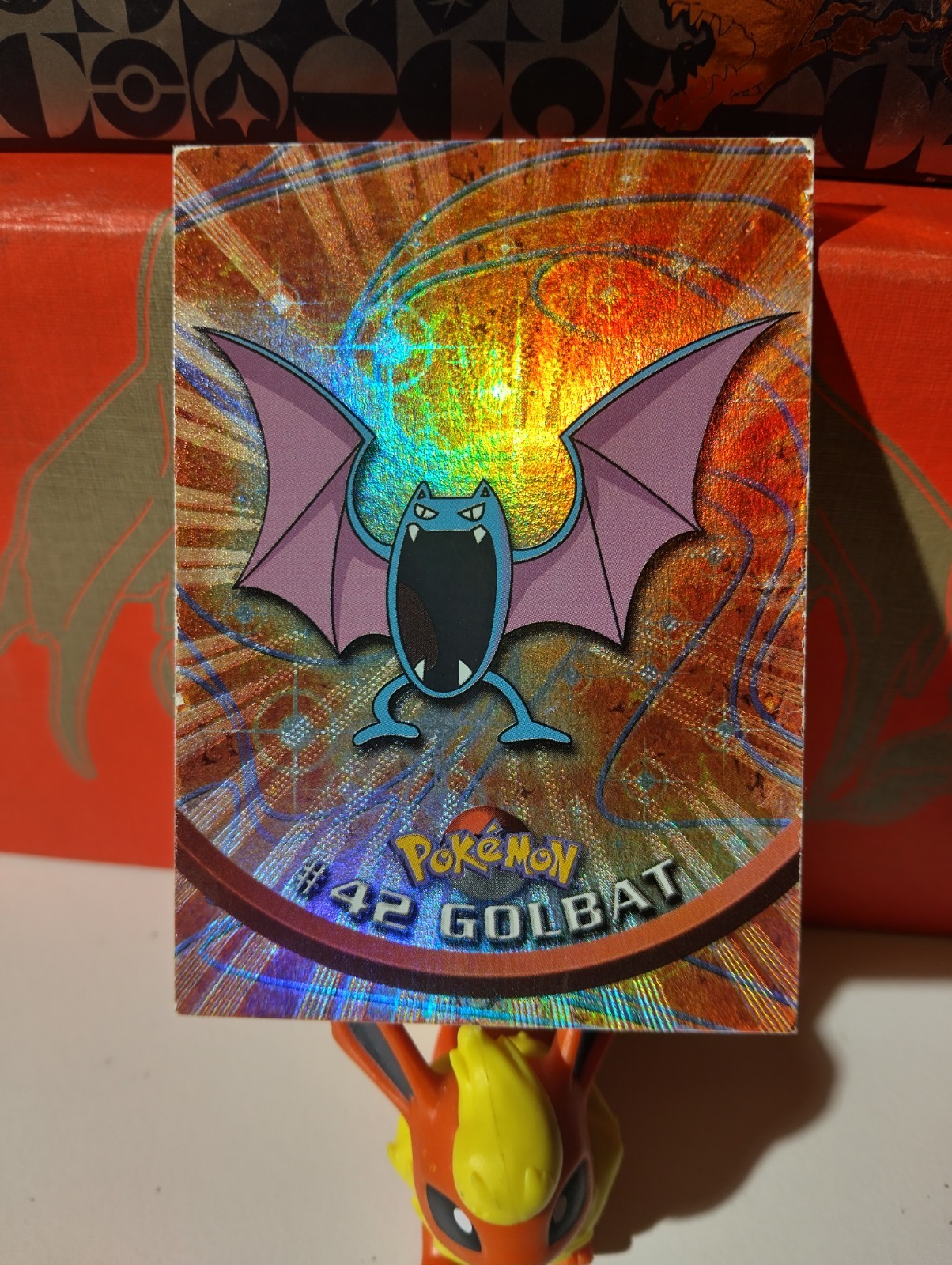 Golbat #42 Holo Foil Topps TV Animation Edition Pokemon Card Black Logo RARE
