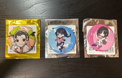 Monogatari Series × Mochizuki Kei Can Badges   Chibi Mayoi/Hanekawa/Nadeko, POP