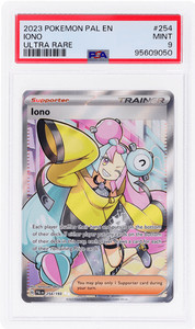 2023 Pokemon Scarlet and Violet Paldea Evolved Iono Ultra Rare #254 PSA 9