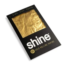 SHINE 24k Gold Rolling Papers King Size 1 Sheet | Single Sheet Gold Paper Gre...