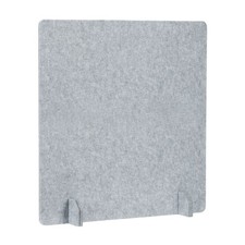1Pcs Desk Dividers 24" x 24" with 4Pcs Support Feet, Cement Gray Style C
