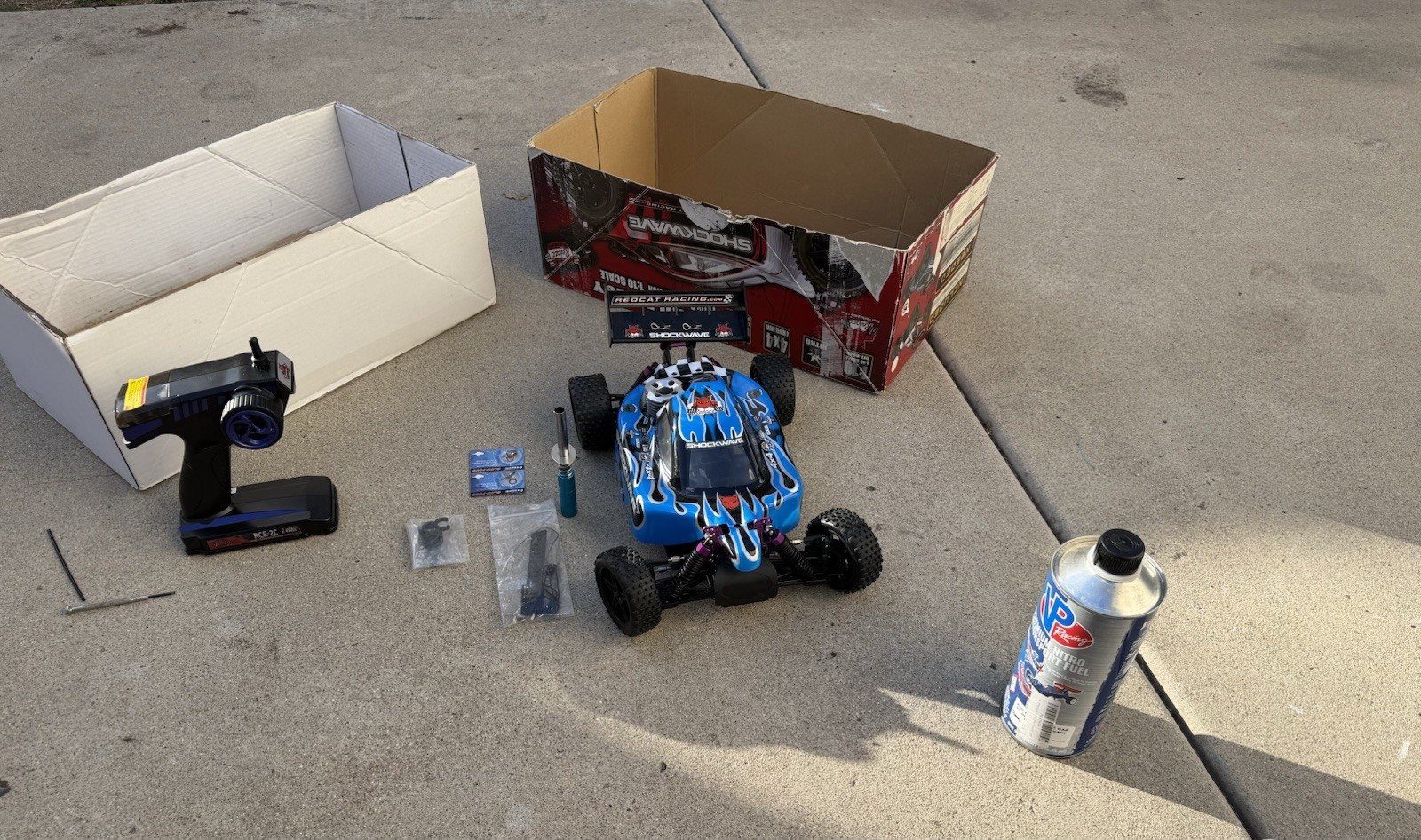 Redcat Racing Shockwave 1:10 Nitro 4WD Buggy RTR Blue Hobby 