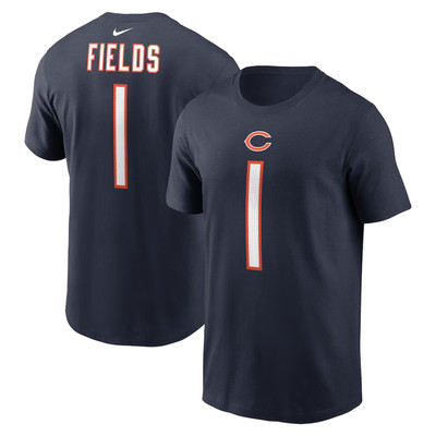 Chicago Bears Herren T-Shirt NFL Nike Justin Fields N&N Top - Neu