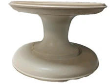 VTG Tupperware 1531-3 Pedestal Cake Stand Tray  Chip Veggies Dip Cream Colored