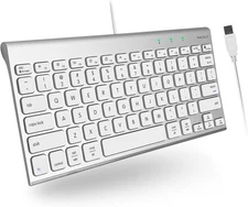 Macally Wired Keyboard for Mac-(78 Keys, Plug and Play USB)