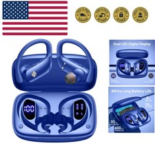 Ear Buds Wireless Earbuds Bluetooth Headphones with 80H Playtime LED Display ...