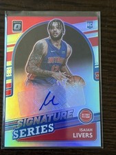 2021-22 Panini Donruss Optic -Signature Series Isaiah Livers Holo Prizm (AU, RC)