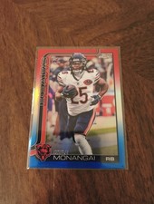2025 Topps Chrome Kyle Monangai #382 Red White & Blue Refractor Rookie Bears 