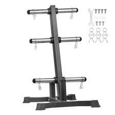 VEVOR Weight Plate Rack Home Gym Barbell Storage Stand 2 inch 1000 lbs Capacity