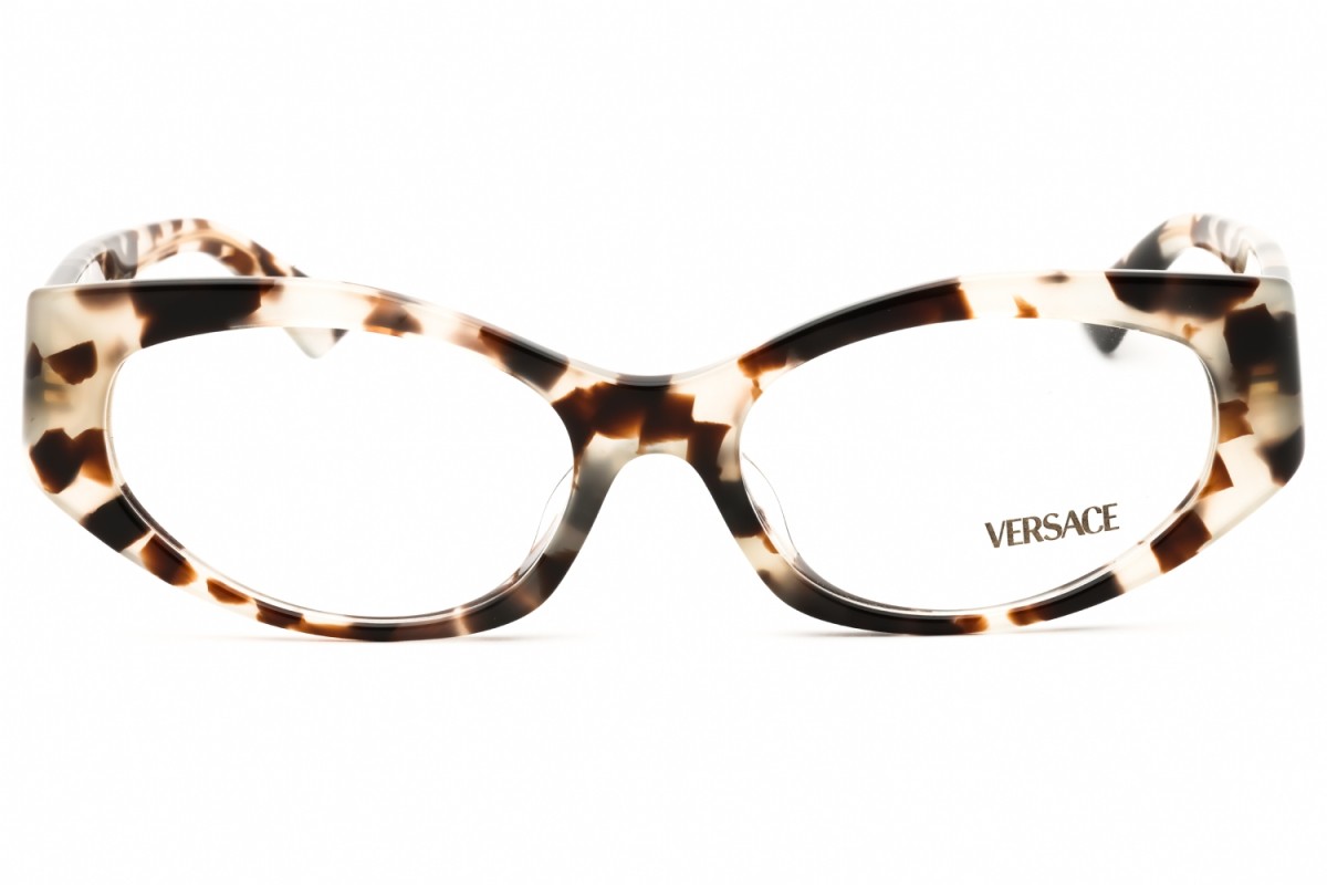 Versace VE3369F 5498 Havana Grey 53mm Eyeglasses New Authentic thumbnail 2