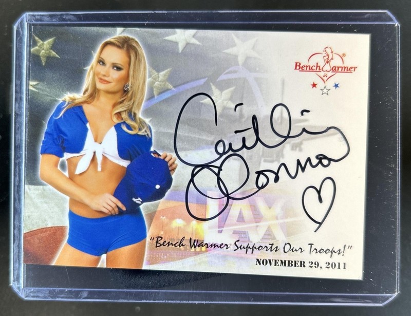 2011 Bench Warmer Caitlin O'Connor Troops Auto Autograph