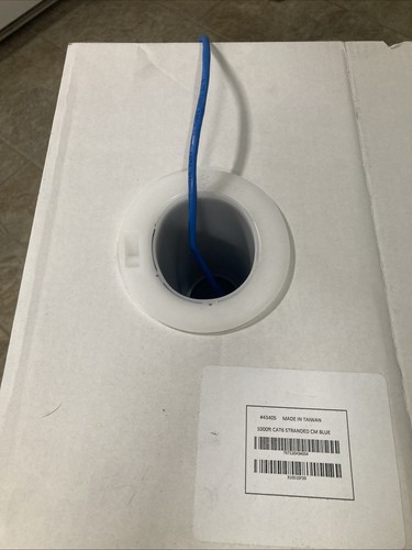 1000 Foot CAT6 Ethernet Cable Stranded CM Blue Lightly Used