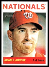 Adam LaRoche 2013 Topps Heritage #13 Nationals MLB READ FREE SHIP AutographDen