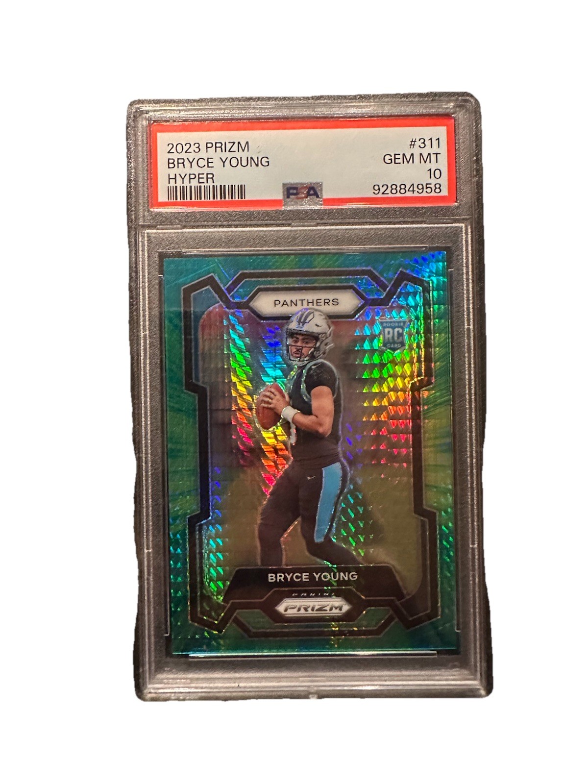 2023 Panini Prizm - Rookies Bryce Young #311 Hyper Prizm /175 (RC) PSA 10