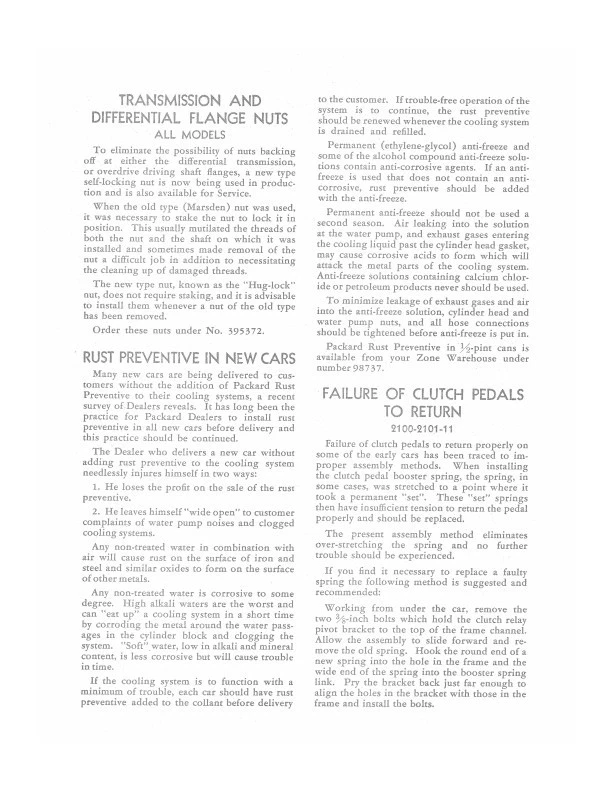 Packard Service Bulletins 1946 1947 1948 1949 1950 Atualizações do Manual da Loja - Imagem 2 de 4
