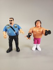 Lot of 2 Vintage 1990 WWE WWF Big Boss Man & Brutus the Barber Beefcake