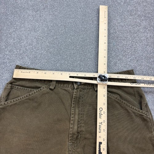 Patagonia Shorts Adult W30 Green 10" Inseam Canvas Hiking Running Trail 90s Men* - Picture 4 of 11