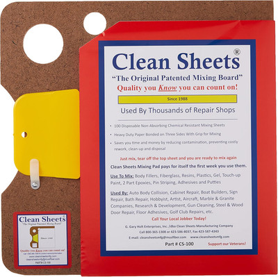 Clean Sheets - CLN-CS100 Superior Mixing Pad (12X12) - 100 Disposable Sheets for