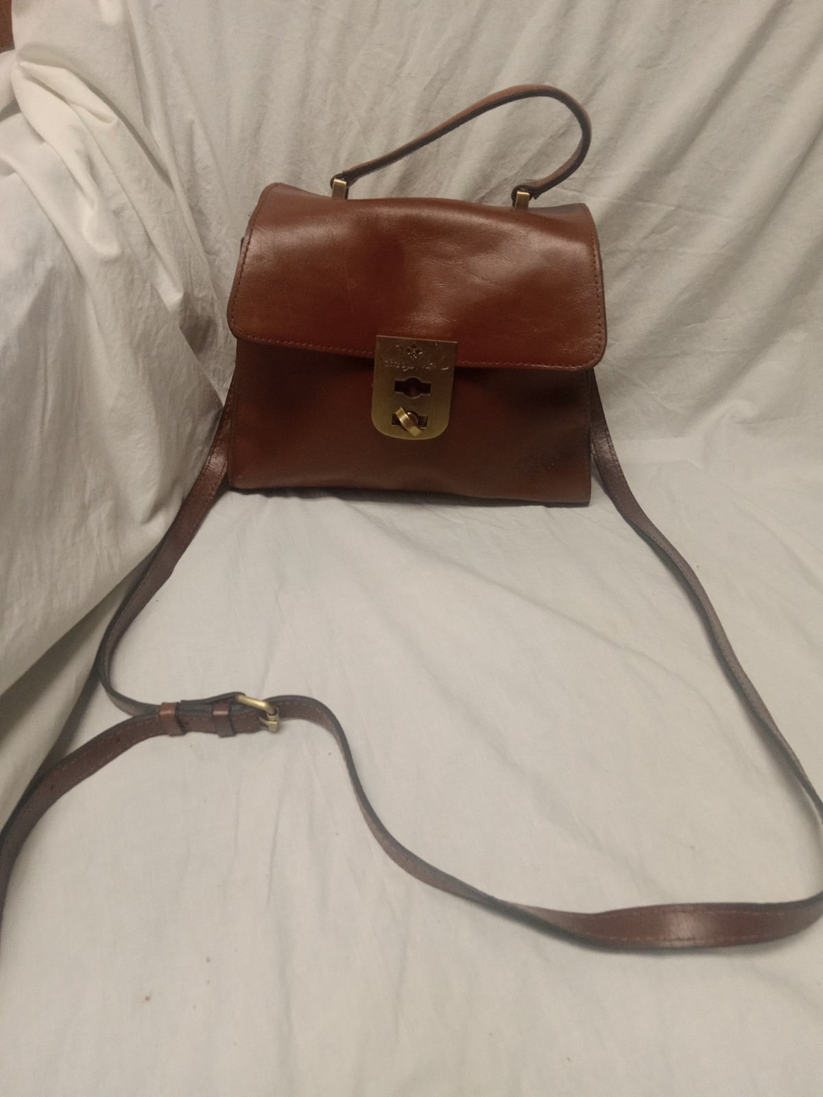 Patricia Nash Brown Leather Crossbody Purse