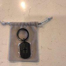Graduation Black Metal Message Keychain Key Ring, Modern Era 1970-Now 