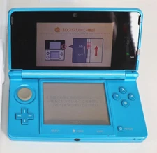 Nintendo 3DS Light Blue Console - Operation and software loading confirmed