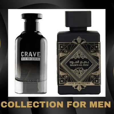 Bade'e Al Oud for Glory by Lattafa & Crave Extreme EDP 100ML by Intense Elite