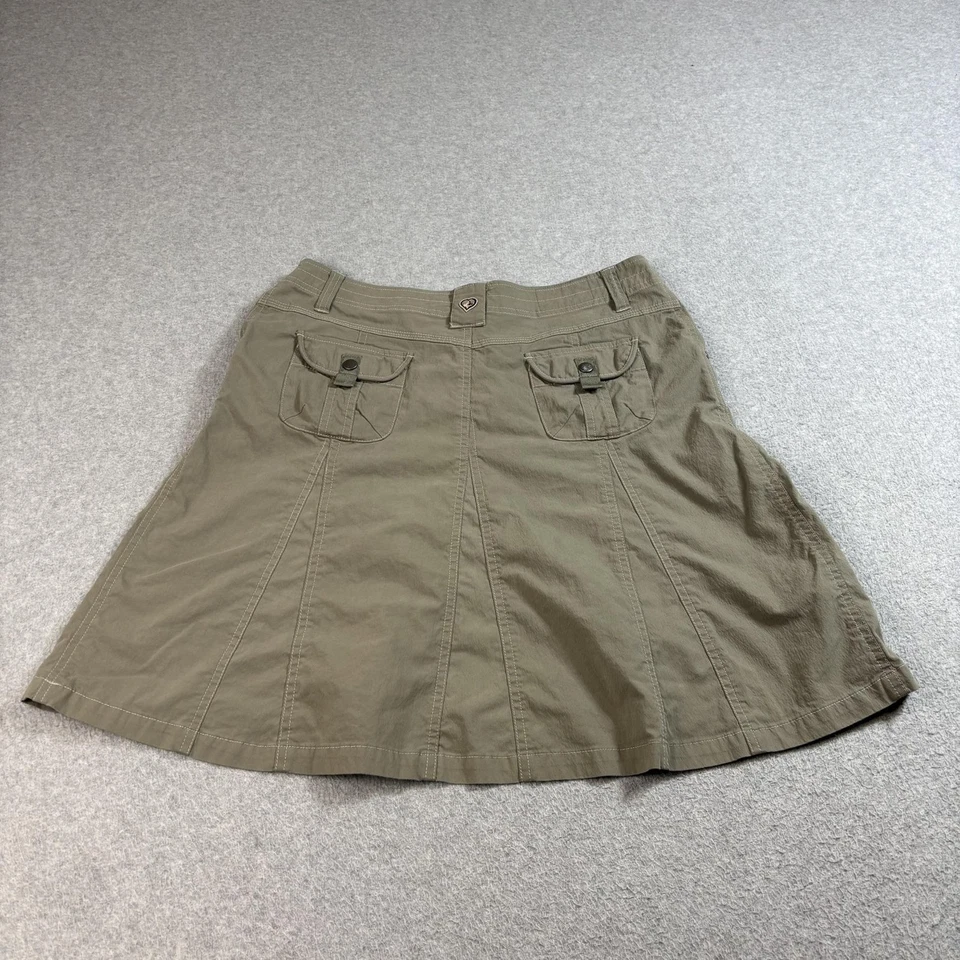 Falda Kuhl Mujer 10 Caqui Verde Senderismo Línea A Bolsillos Viaje Exterior Camping Foto 2 de 4