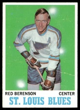 Red Berenson 1970-71 Topps #103 St. Louis Blues VG Crease