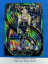 2025 #118 Paige Bueckers Panini Select WNBA Premier Green Flash Prizm RC