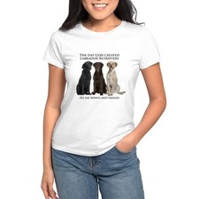 CafePress Creation Of Labs T Shirt Women's T-Shirt 1254502403 