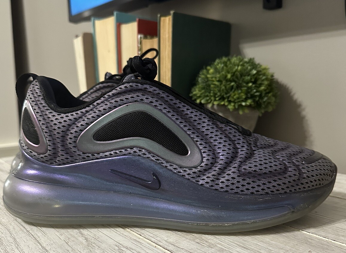 NIKE AIR MAX 720 NORTHERN LIGHTS PURPLE EGGPLANT METALLIC SZ 8.5 