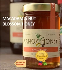 MANOA HONEY  Macadamia nut blossom Honey 12 oz. Jar - FROM HAWAII