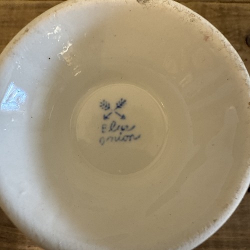 Vintage Blue Onion Arnart Porcelain Creamer & Sugar Bowls 1960s Retired Pattern - Picture 4 of 9