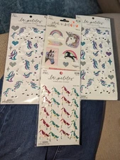 The Paper Studio Unicorns La Petites dimensional stickers and puffy stickers lot