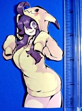 4 inch Pokemon Hex Maniac anime girl sticker, water resistant vinyl decal