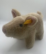 Vintage Steiff Pig 1505/10 with button Great Condition