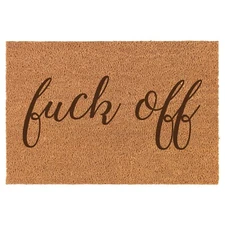 Coir Door Mat Entry Doormat Fck Off Script Funny