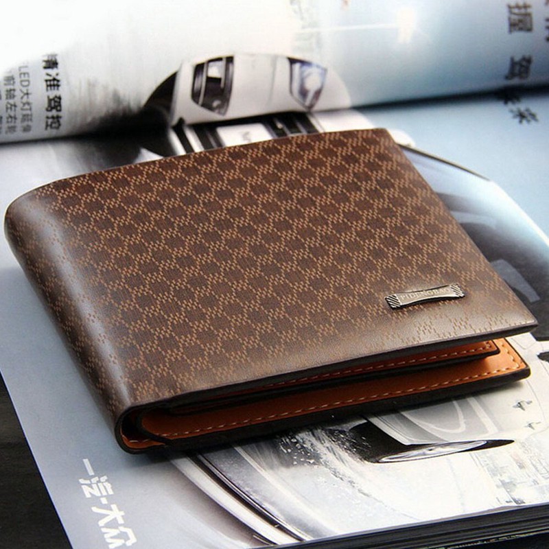Fashion Men's Bifold Wallet Leather Front Pocket Bilfold Multi-card Holder Purse