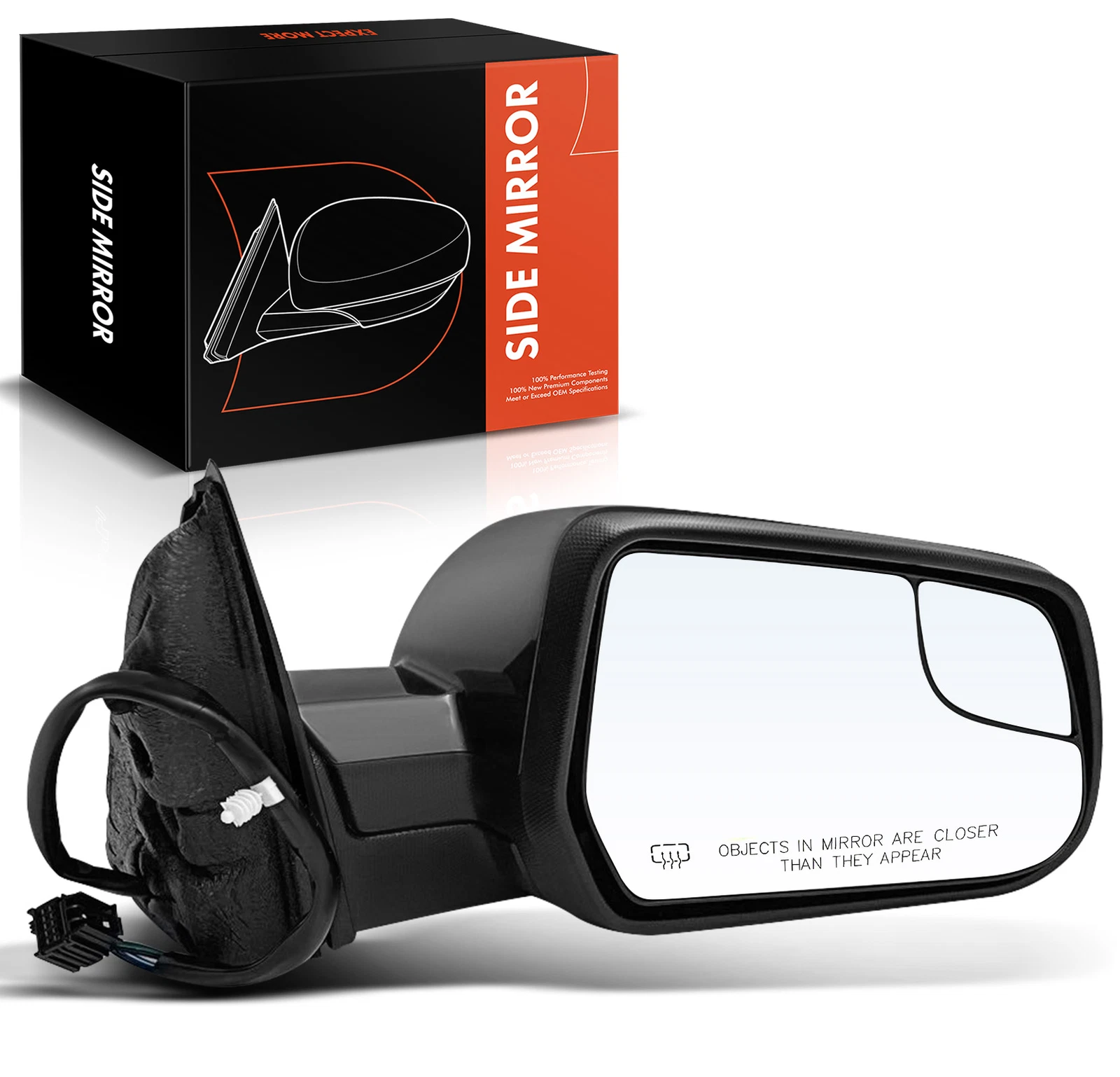 Passenger RH Black Power Heated Mirror for Chevy Equinox GMC Terrain 2010-2017