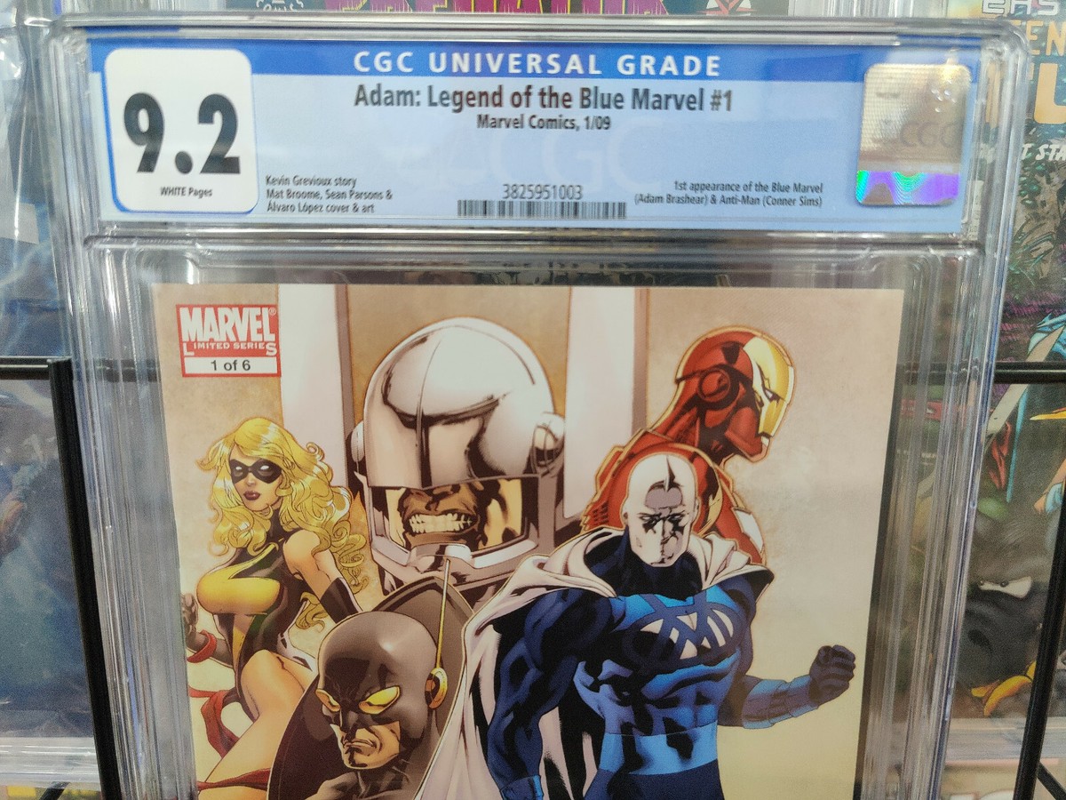 ADAM LEGEND OF BLUE MARVEL #1 (2009) - CGC GRADE 9.2 - 1ST