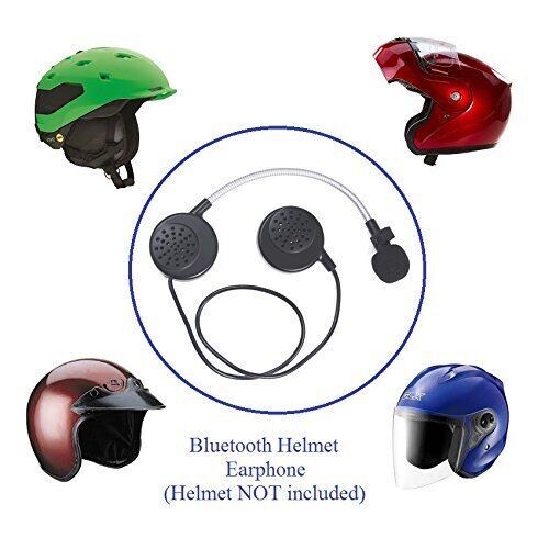 HEADSET MICROFONO AURICOLARE BLUETOOTH IMPERMEABILE PER CASCO MOTO MP3 foto 4