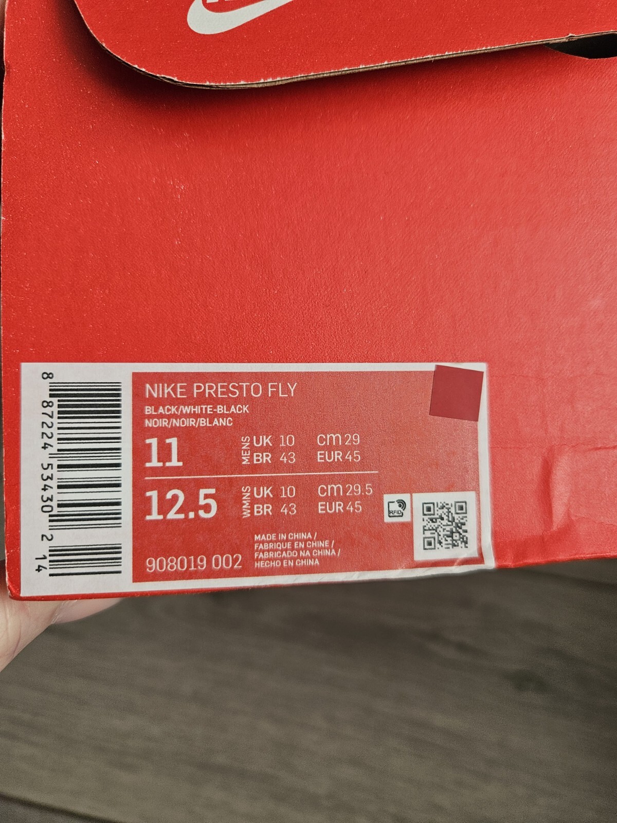 mens nike presto trainers