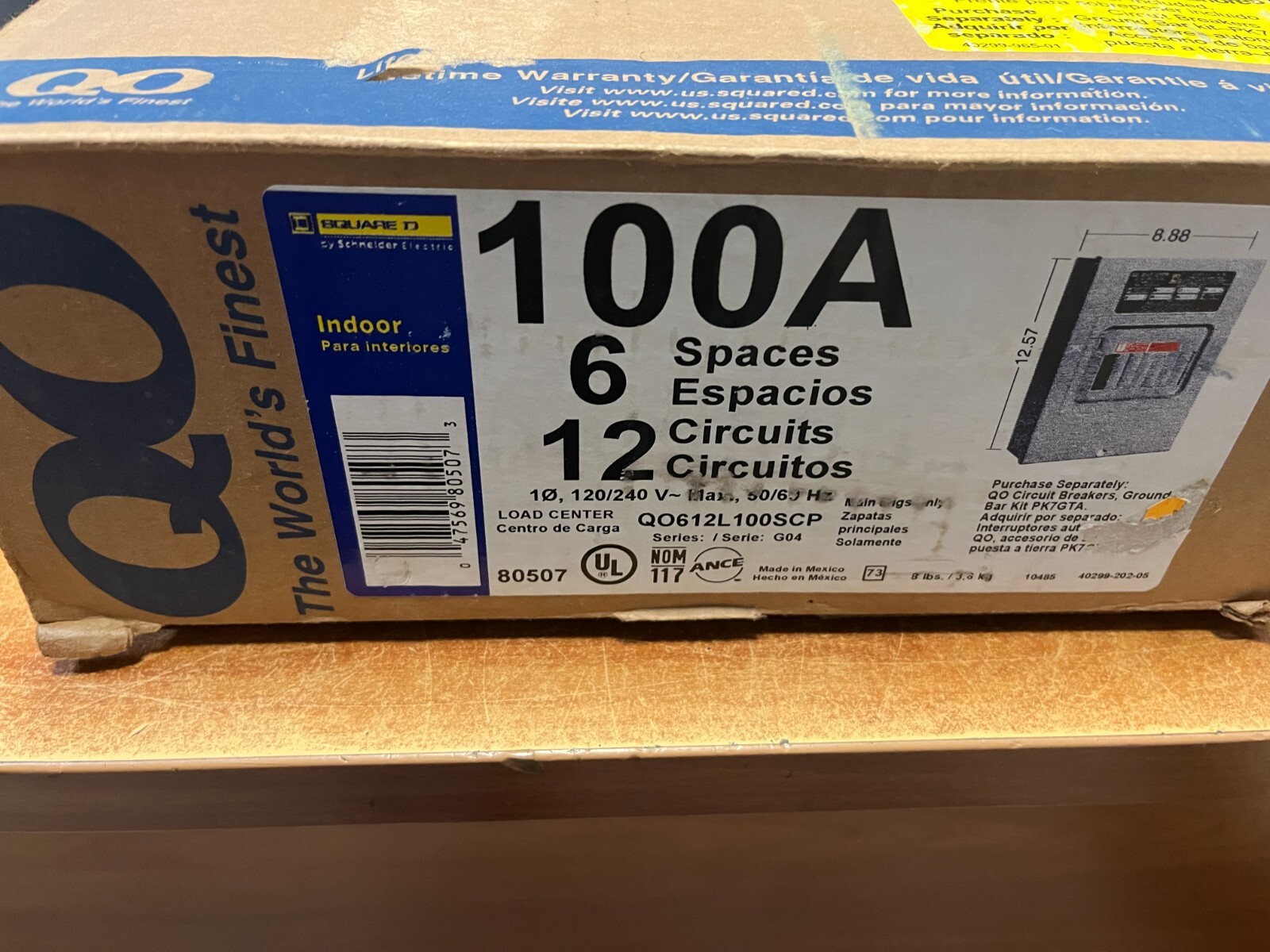 Square D - QO612L100SCP 100-Amp Main Lug Load Center Pack | eBay