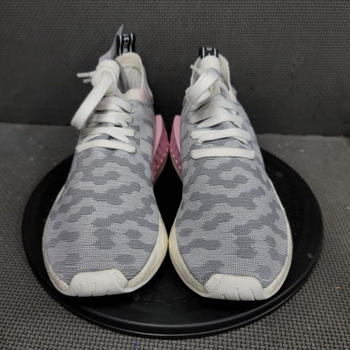 Adidas NMD R2 Shoes Womens Sz 10 Gray White Athletic Trainers - Picture 2 of 8