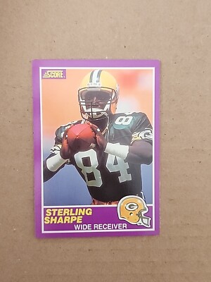 1989 Score Supplemental #333S Sterling Sharpe Rookie Card Packers 